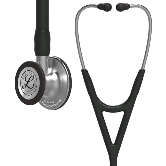 3M™ Littmann® Cardiology IV™ Diagnostic Stethoscope, 6152, Standard-Finish Chestpiece, Black Tube
