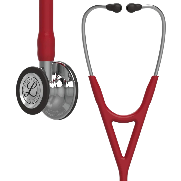 3M™ Littmann® Cardiology IV™ Stethoscope Mirror-Finish Chestpiece and Stem Burgundy Tube 27 inch, 6170