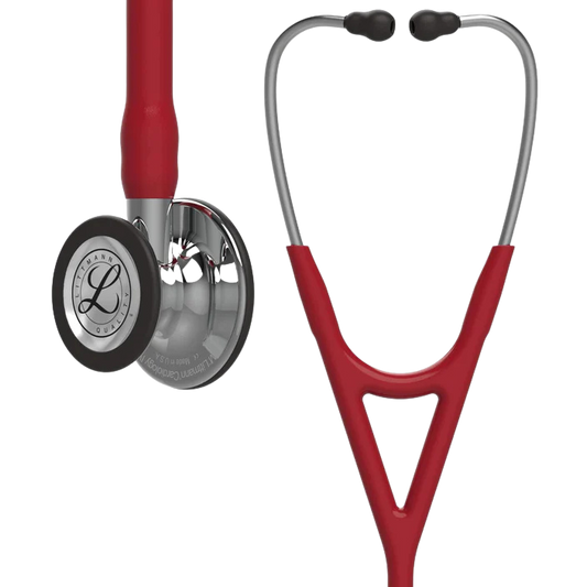 3M™ Littmann® Cardiology IV™ Stethoscope Mirror-Finish Chestpiece and Stem Burgundy Tube 27 inch, 6170