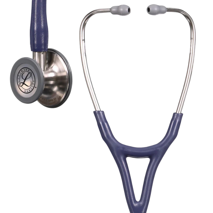 3M™ Littmann® Cardiology IV™ Stethoscope, 6187C Diagnostic Stethoscope, Stainless-finish Chestpiece, Satin Midnight Blue Tube