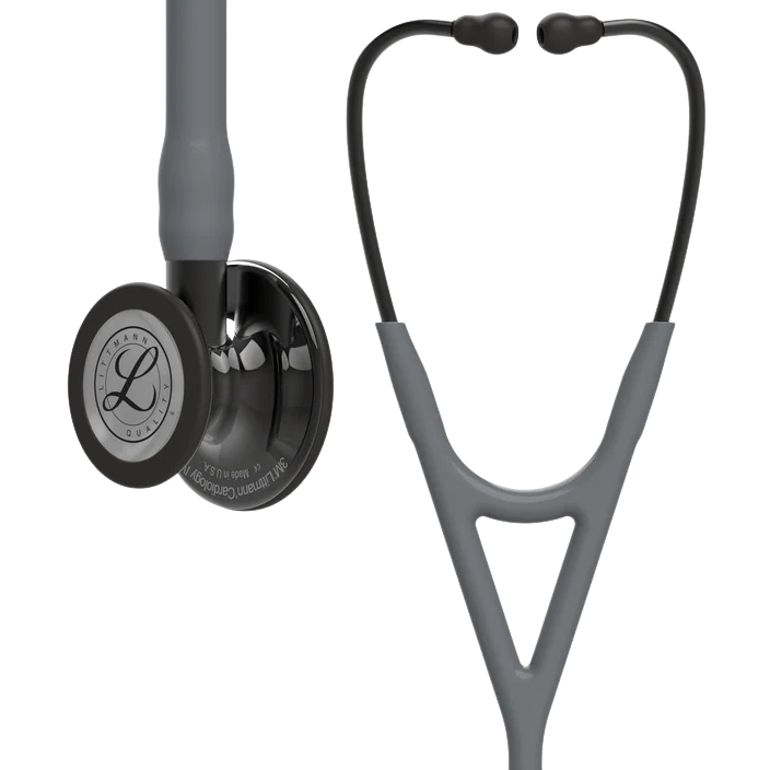 3M™ Littmann® Cardiology IV™ Stethoscope, High Polish Smoke-Finish Chestpiece, Gray Tube, Smoke Stem and Smoke Headset, 27 inch, 6238