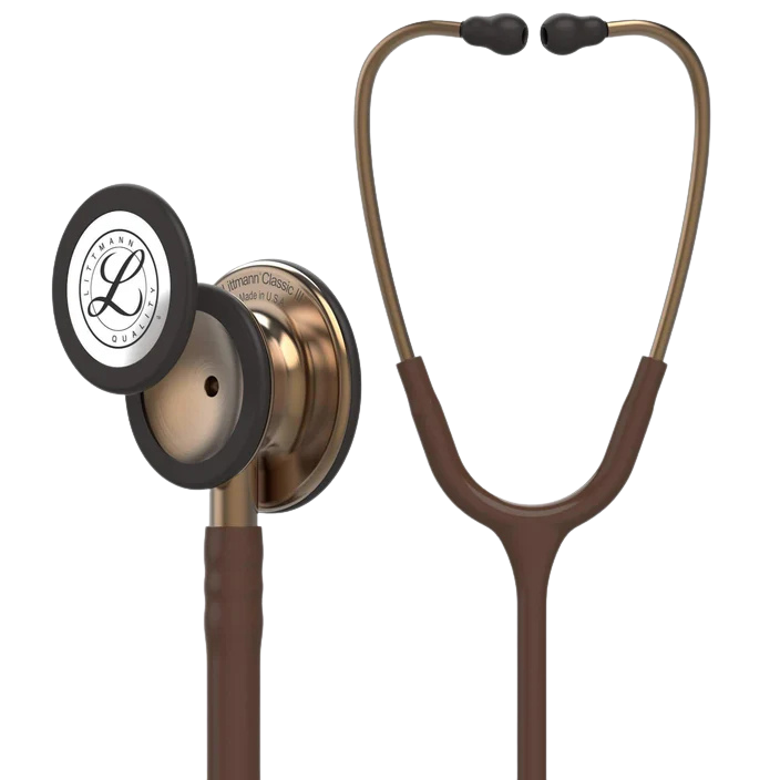 3M™ Littmann® Classic III™ Monitoring Stethoscope, 5809, Copper-Finish Chestpiece, Chocolate Tube