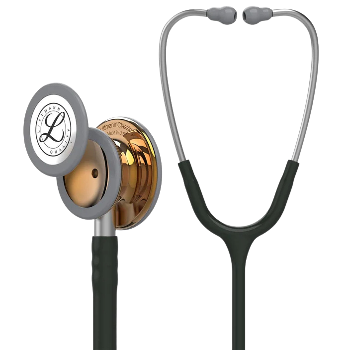 3M™ Littmann® Classic III™ Stethoscope, 5646, Limited Edition, High Polish Copper Chestpiece, Black Tube
