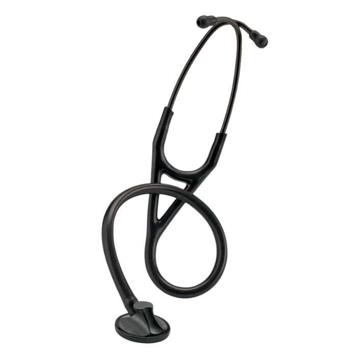 3M™ Littmann® Master Cardiology™ Stethoscope, 2161, Black Plated Chestpiece and Eartubes, Black Tube