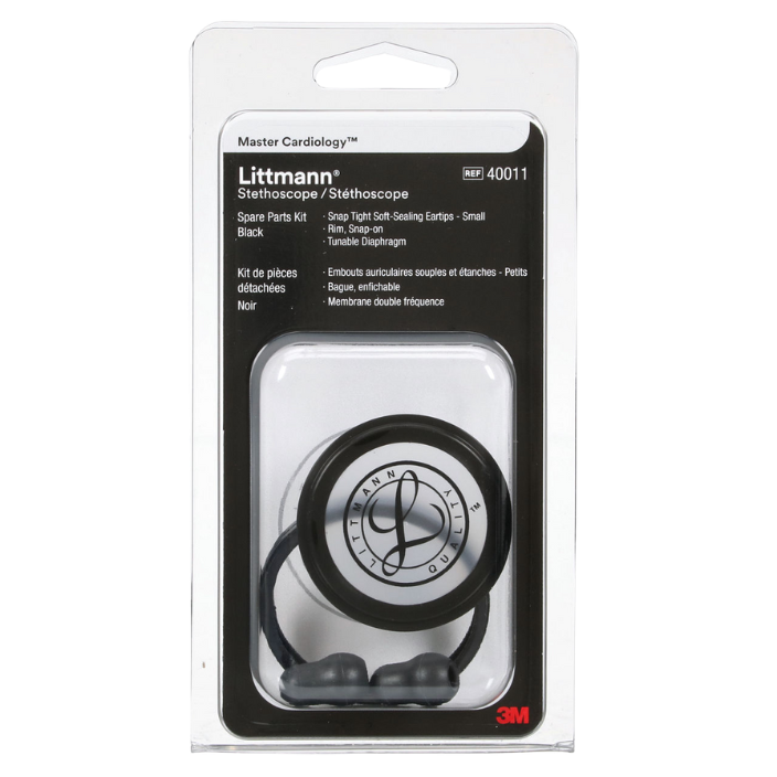 3M™ Littmann® Stethoscope Spare Parts Kit, Master Cardiology™, Black, 40011