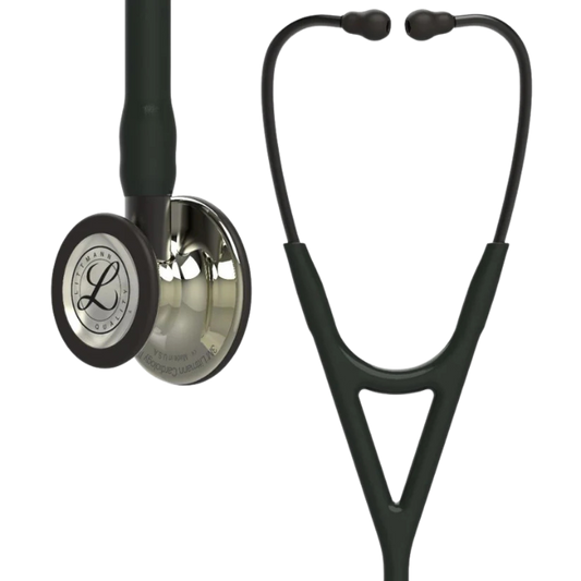 3M™ Littmann® Cardiology IV™ Stethoscope, 6179, Champagne-Finish Chestpiece, Black Tube