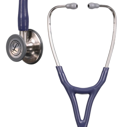 3M™ Littmann® Cardiology IV™ Stethoscope, 6187C Diagnostic Stethoscope, Stainless-finish Chestpiece, Satin Midnight Blue Tube