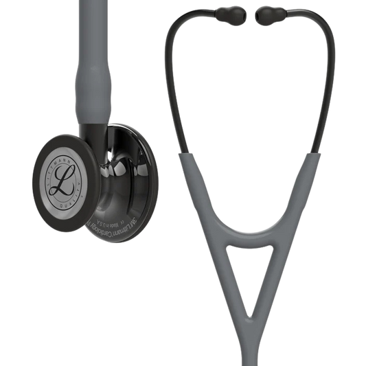 3M™ Littmann® Cardiology IV™ Stethoscope, High Polish Smoke-Finish Chestpiece, Gray Tube, Smoke Stem and Smoke Headset, 27 inch, 6238