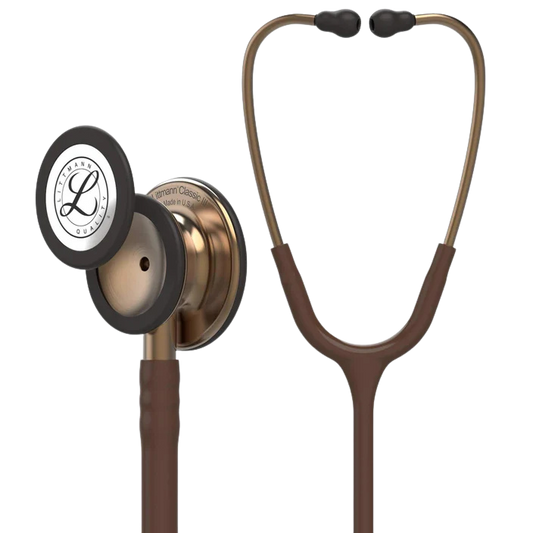 3M™ Littmann® Classic III™ Monitoring Stethoscope, 5809, Copper-Finish Chestpiece, Chocolate Tube