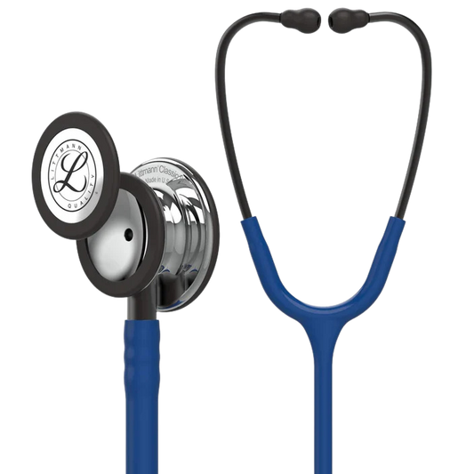 3M™ Littmann® Classic III™ Monitoring Stethoscope, 5863, Mirror - Finish Chestpiece, Navy Blue Tube
