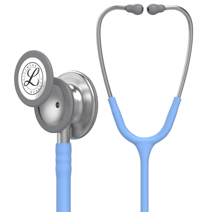 3M™ Littmann® Classic III™ Stethoscope, 5630, Standard-Finish Chestpiece, Ceil Blue Tube