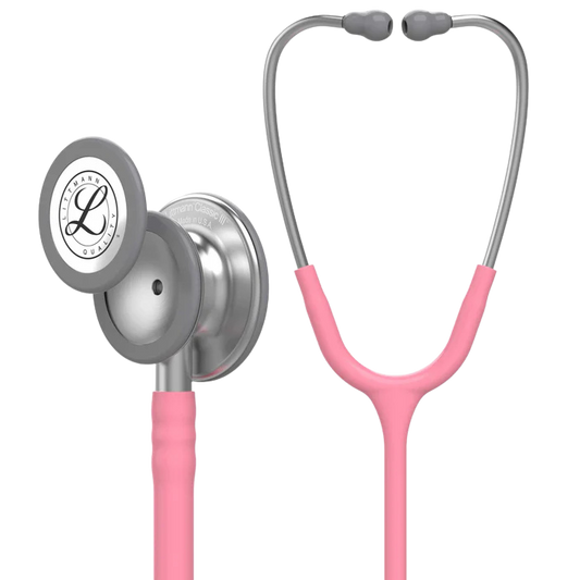 3M™ Littmann® Classic III™ Stethoscope, 5633, Standard-Finish Chestpiece, Pearl Pink Tube