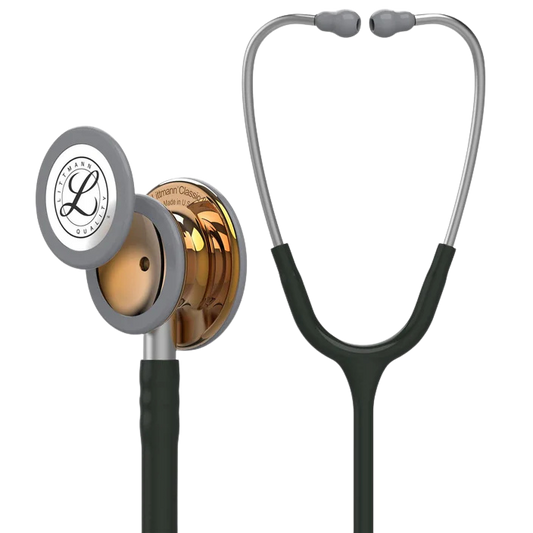 3M™ Littmann® Classic III™ Stethoscope, 5646, Limited Edition, High Polish Copper Chestpiece, Black Tube