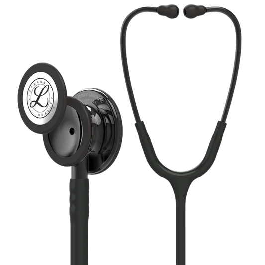3M™ Littmann® Classic III™ Stethoscope, Smoke-Finish Chestpiece, Black Tube, 5811