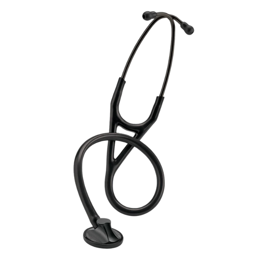 3M™ Littmann® Master Cardiology™ Stethoscope, 2161, Black Plated Chestpiece and Eartubes, Black Tube