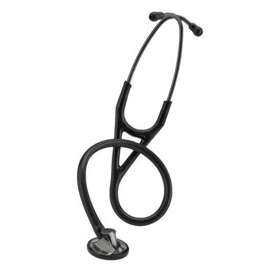 3M™ Littmann® Master Cardiology™ Stethoscope, 2176, Smoke-Finish Chestpiece and Eartubes, Black Tube