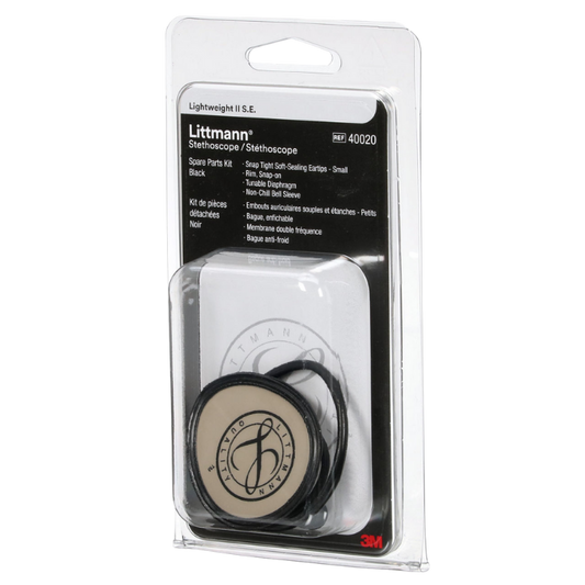 3M™ Littmann® Stethoscope Spare Parts Kit, Lightweight II S.E., Black, 40020