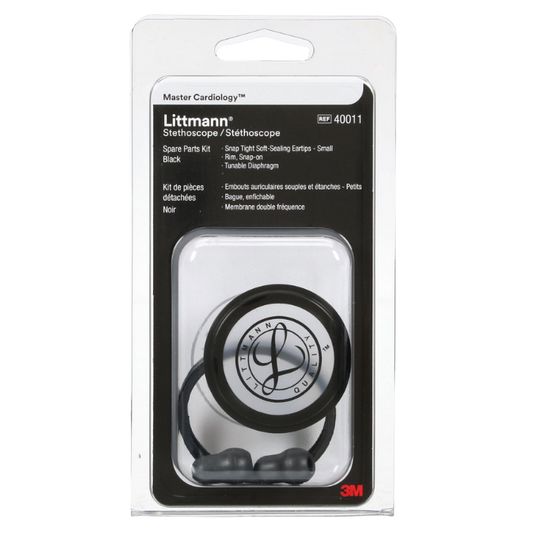 3M™ Littmann® Stethoscope Spare Parts Kit, Master Cardiology™, Black, 40011