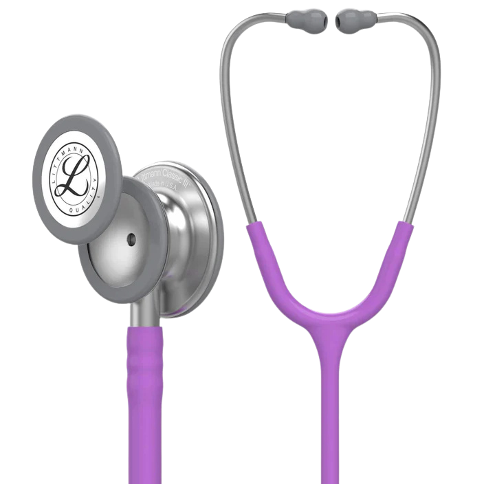 3M™ Littmann® Classic III™ Stethoscope, 5832, Standard-Finish Chestpiece, Lavender Tube